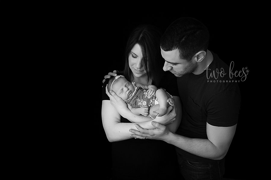 black and white family photographer