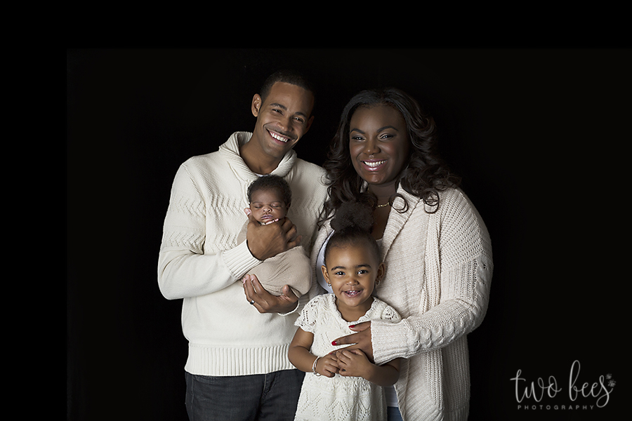 beautiful african american family photo